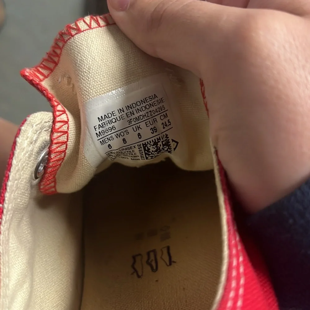 Red Converse All-Star Shoes - Picture 3 of 4